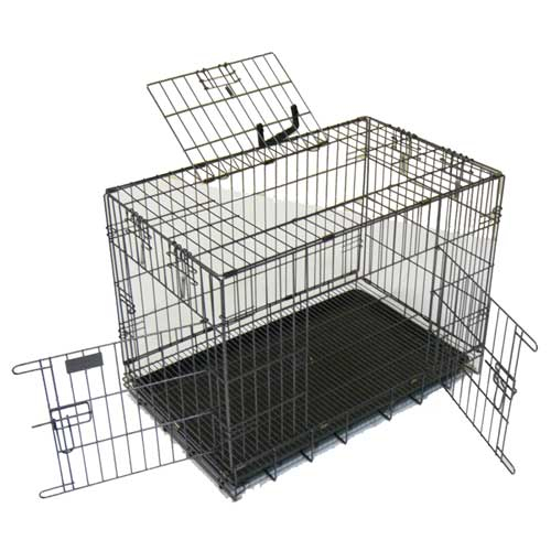 Niche, Cage de transport en métal pour la securité des chien et chats