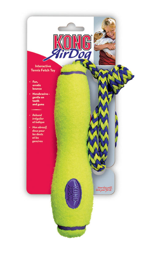 Jouet pour chien Kong airdog fetch stick with rope