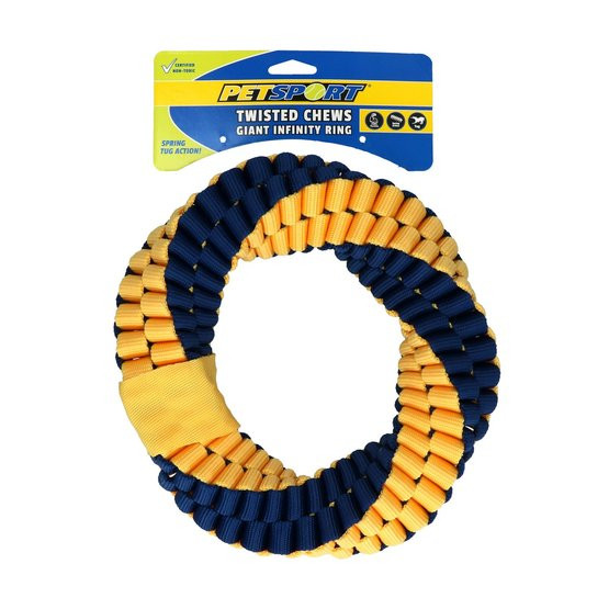 corde anneau Petsport Twisted Chews Infinity Ring