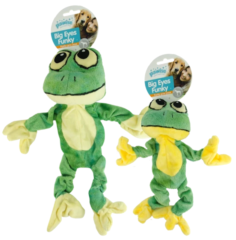 peluche Big Eyes Funky Frog pour chien