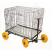 chariot trolley extensible roues jaunes